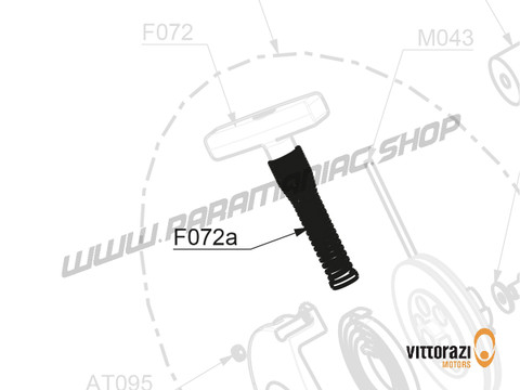 Vittorazi Fly 100 Evo2 MY25 - F072a - Feder Griff mit Schrumpfschlauch - Vittorazi Motors | Paramaniac Shop