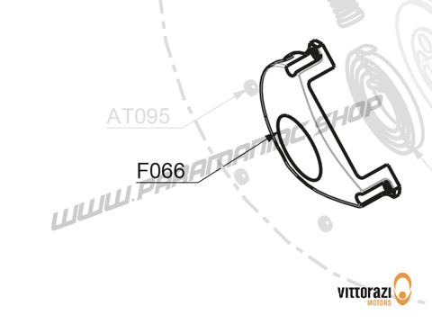 Vittorazi Fly 100 Evo2 MY22 - F066 - Aluminium Struktur Seilzugstarter, rot - Vittorazi Motors | Paramaniac Shop