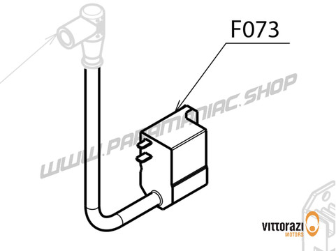 Vittorazi Cosmos 300 MY25 - F073 - Electronic Zündung Spule mit Abgeschirmt Zündung-Stecker Kappe - Vittorazi Motors | Paramaniac Shop