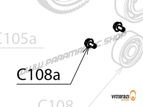 Vittorazi Cosmos 300 MY25 - C108a - Schraube M4 x 8 mm DIN 6921 (Set von 5) - Vittorazi Motors | Paramaniac Shop