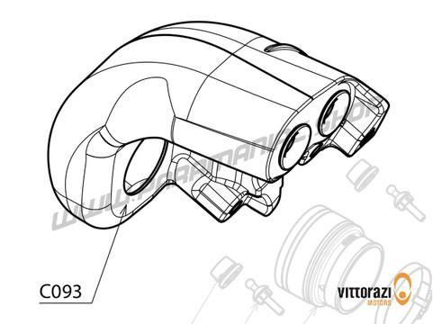 Vittorazi Cosmos 300 MY25 - C093 - Luft-Box Schalldämpfer Komplett - Vittorazi Motors | Paramaniac Shop
