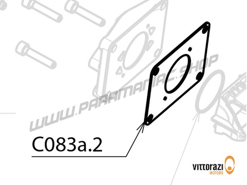 Vittorazi Cosmos 300 MY25 - C083a.2 - Membranventil Dichtungen - Gehäuse und Vergaser Seite (Interner Pulsschaltkreis) (Set von 2) - Vittorazi Motors | Paramaniac Shop
