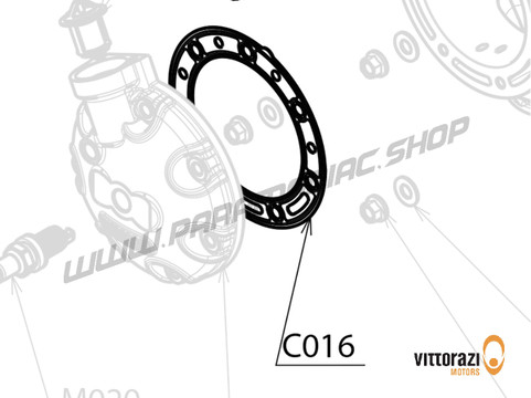 Vittorazi Cosmos 300 MY25 - C016 - Zylinder Kopf Dichtung - Vittorazi Motors | Paramaniac Shop