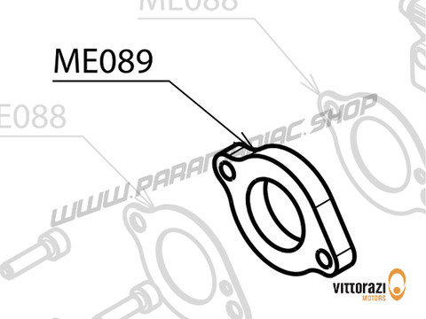 Vittorazi Atom 80 MY25 - ME089 - Bakelite Dichtung für WB Vergaser (Interner Pulsschaltkreis) - Vittorazi Motors | Paramaniac Shop