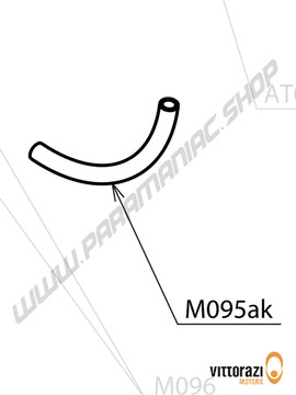 Vittorazi Atom 80 - M095ak - Rohr Druck 115 mm mit Befestigung Klemme Ø 10,5 mm und Doppeldraht Feder - Vittorazi Motors | Paramaniac Shop