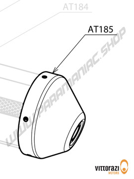 Vittorazi Atom 80 MY25 - AT185 - Verchromt Schalldämpfer Kappe mit O-Ring 91,67 x 3,53 mm - Vittorazi Motors | Paramaniac Shop