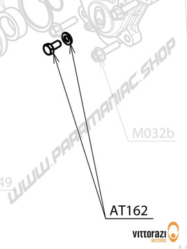 Vittorazi Atom 80 MY25 - AT162 - Schraube Kappe und Kupfer Scheibe Ø 5 mm - Vittorazi Motors | Paramaniac Shop