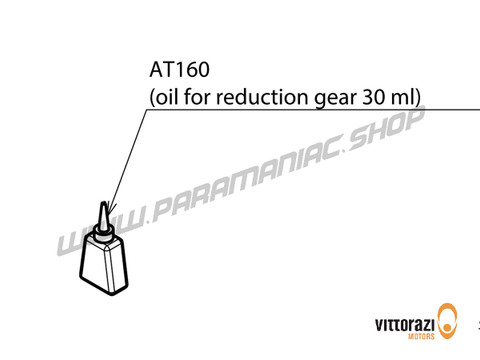 Vittorazi Atom 80 MY25 - AT160 - Öl für Getriebe gear 30 ml - Vittorazi Motors | Paramaniac Shop