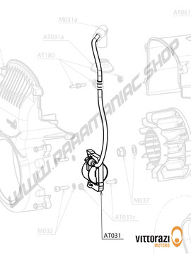 Vittorazi Atom 80 MY25 - AT031 - Electronic Zündung Spule mit Zündung-Stecker Kappe und Schrauben - Vittorazi Motors | Paramaniac Shop