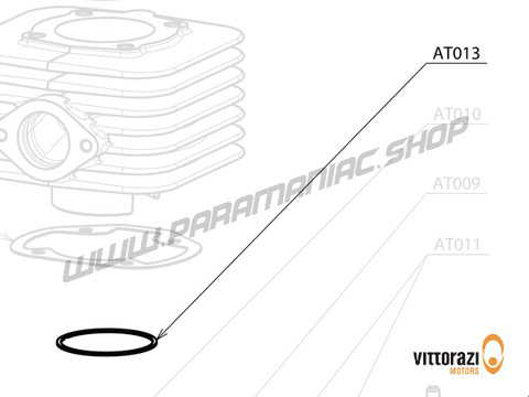 Vittorazi Atom 80 MY25 - AT013 - Kolben Ring GS10 Verchromt - Vittorazi Motors | Paramaniac Shop