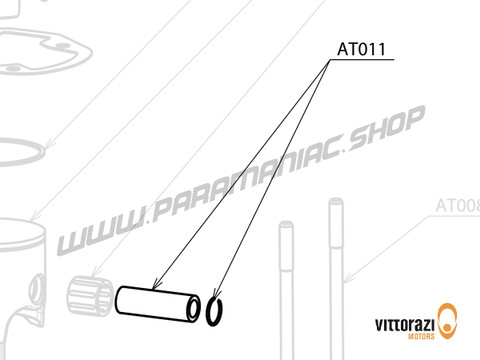 Vittorazi Atom 80 MY25 - AT011 - Kolben Stift Ø 12mm und Stift Arretierung rings (Set von 2) - Vittorazi Motors | Paramaniac Shop