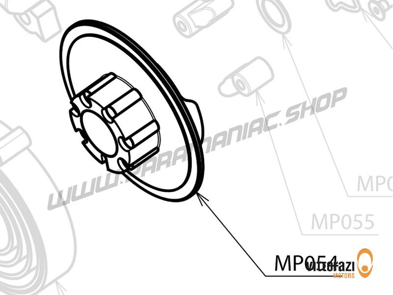 Vittorazi Moster185 Silent MP054 - Kunststoffhakengehäuse (enthält: MP055k)