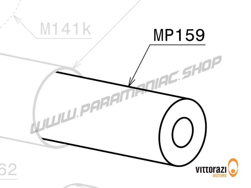 Vittorazi Moster185 P - MP159 - Noise absorbent material mit Rivets