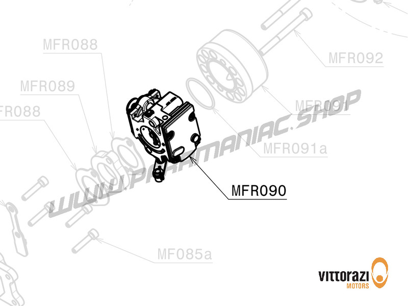 Vittorazi Moster185 Factory - MFR090 - Vergaser Walbro für Moster185 Factory-R (Internal pulse circuit) MY25