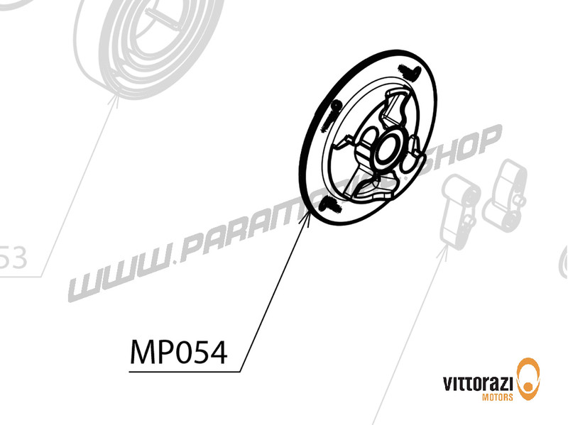 Vittorazi Cosmos 300 - MP054 - Kunststoff hook housing