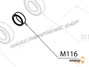 M116 - Lagerdistanzstück aus Stahl - Moster185 Plus