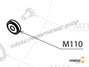 M110 - Unterlegscheibe Ø 8 ext. 24 x 5 mm, orange - Moster185 Plus