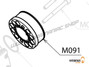M091 - Airbox-Anschlussstück aus Kunststoff und O-Ring aus Viton  - Moster185 Plus