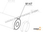 M147 - Geräuschabsorbierendes Material mit Nieten - Moster185 Classic