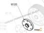 M120 - Aluminium-Abstandhalter für Propeller mit Zusatzkühlung, orange - Moster185 Classic