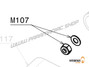 M107 - Kontermutter 10 x 1,25 mm DIN 982 und gewellte Federscheibe Ø 10 ext. 21 mm - Moster185 Classic