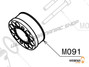 M091 - Airbox-Anschlussstück aus Kunststoff und O-Ring aus Viton  - Moster185 Classic