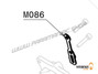 M086 - Inox-Halterung für Drosselklappenzug - Moster185 Classic