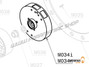 M034n - Schwungrad (Selettra) ohne eingebaute Aluminium-Zahnscheibe ◊. - Moster185 Classic