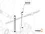 M008 - Zylinderbolzen 8 x 148 mm (Satz mit 4 Stück) - Moster185 Classic