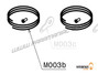 M003b - Sicherheitskabel 45 cm und Stahlkrampen (2er Set) - Moster185 Classic
