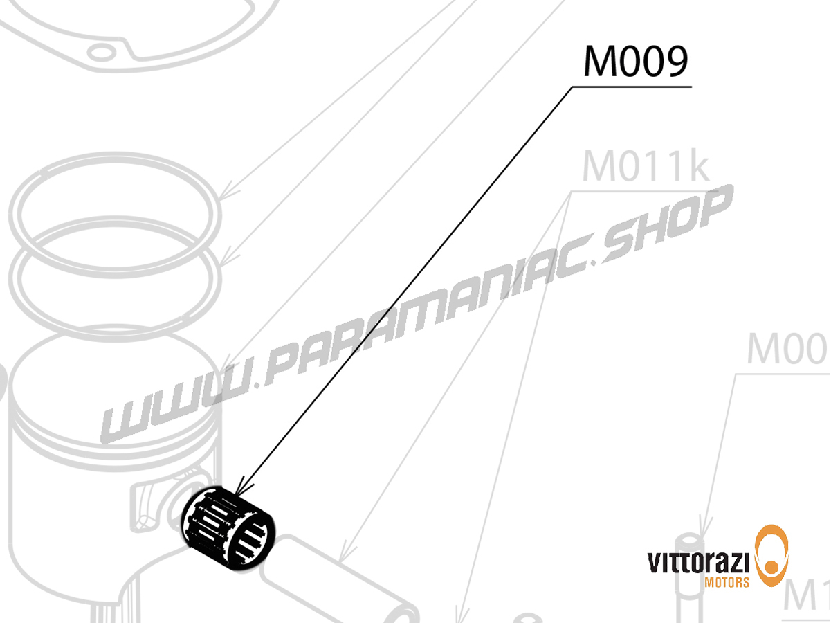 Vittorazi Moster 185 Plus MY25 - M009 - Kolben Rollen Lager