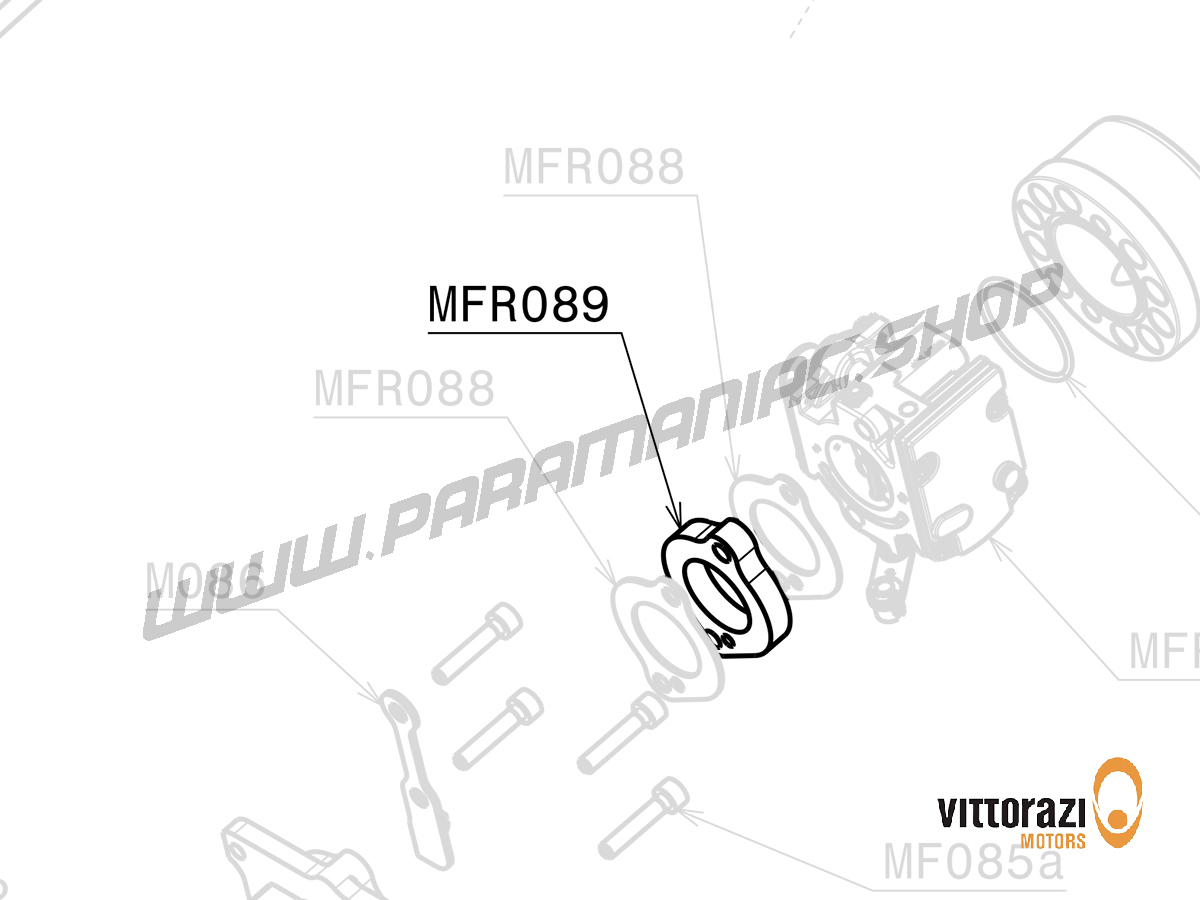 Vittorazi Moster 185 Factory MY25 - MFR089 - Bakelite Dichtung (Interner Pulsschaltkreis)