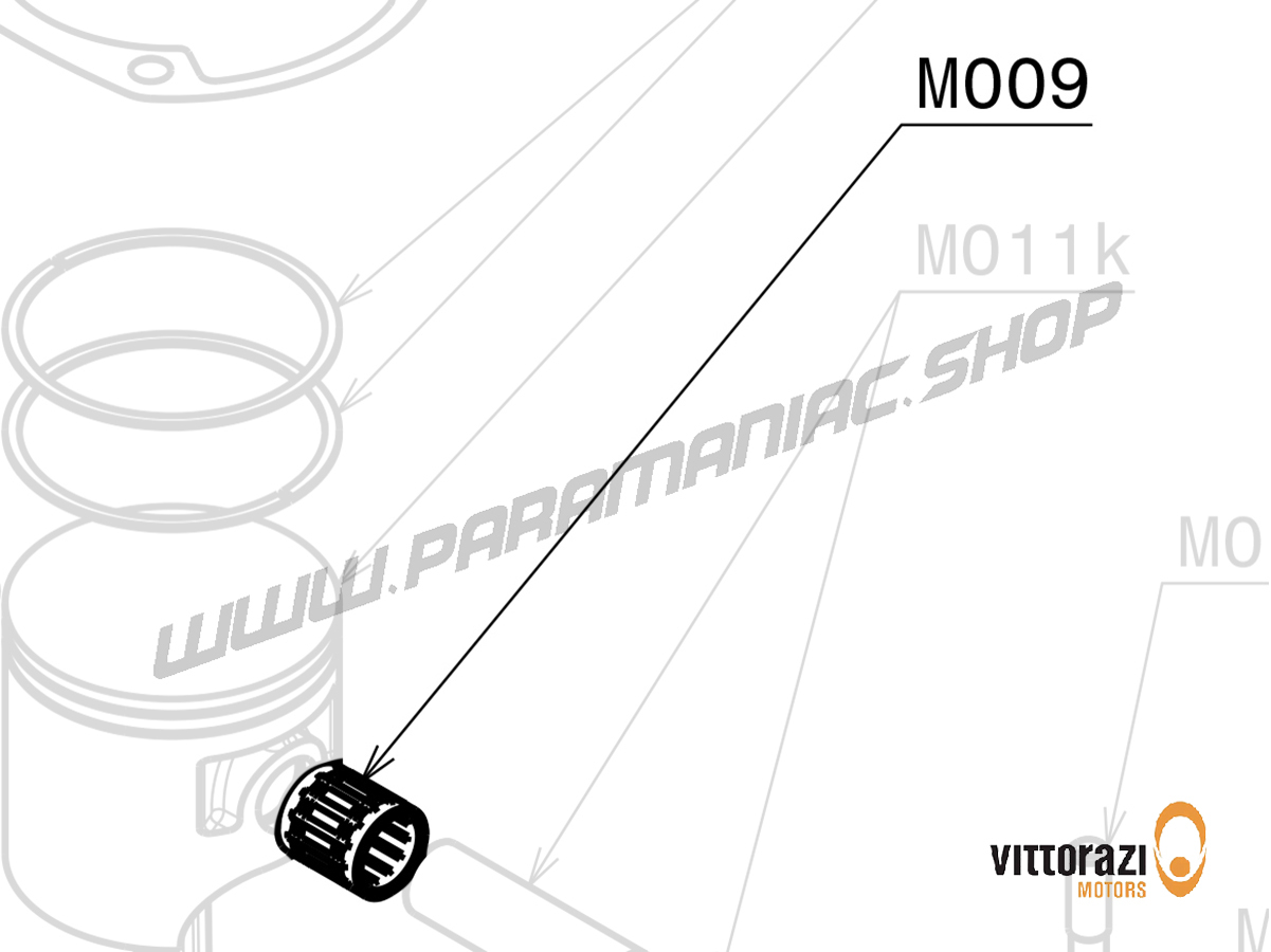 Vittorazi Moster 185 MY25 - M009 - Kolben Rollen Lager