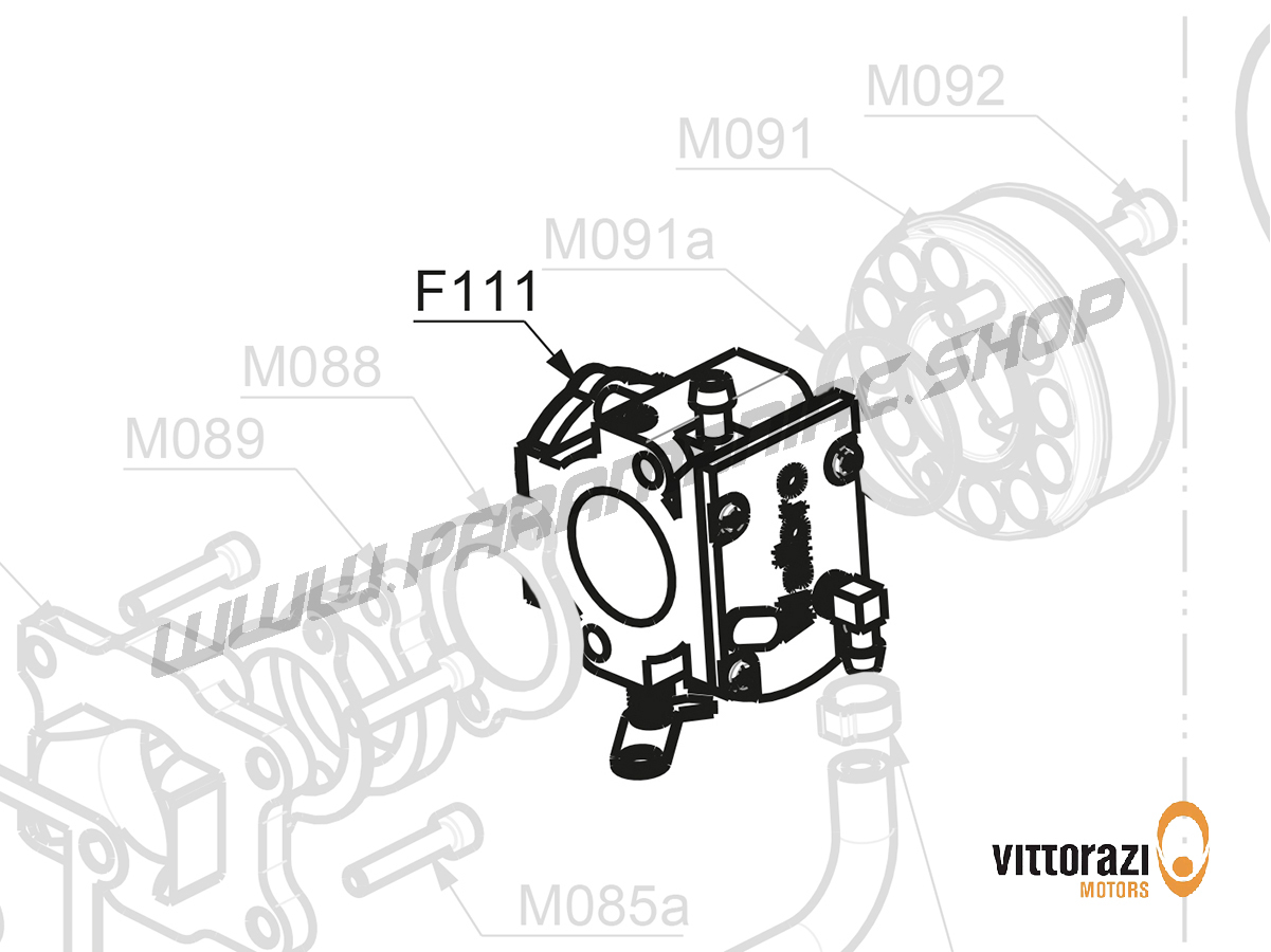 Vittorazi Fly 100 Evo2 MY22 - F111 - Vergaser Walbro für Fly100 (Externer Pulsschaltkreis)
