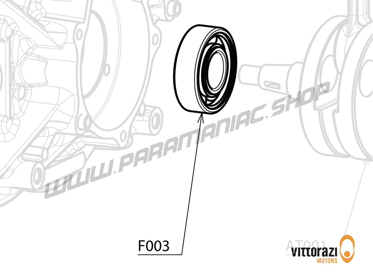 Vittorazi Atom 80 MY25 - F003 - Lager 47/20/14 mm - TVH - C3 (Set von 2)