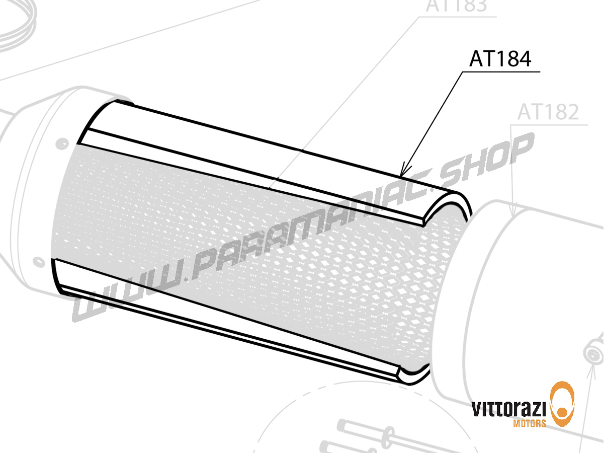 Vittorazi Atom 80 MY25 - AT184 - Set von 2 Geräuschdämmendes Material mit Nieten