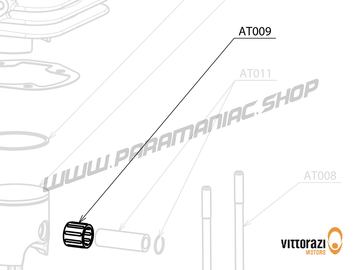 Vittorazi Atom 80 MY25 - AT009 - Kolben Rollen Lager