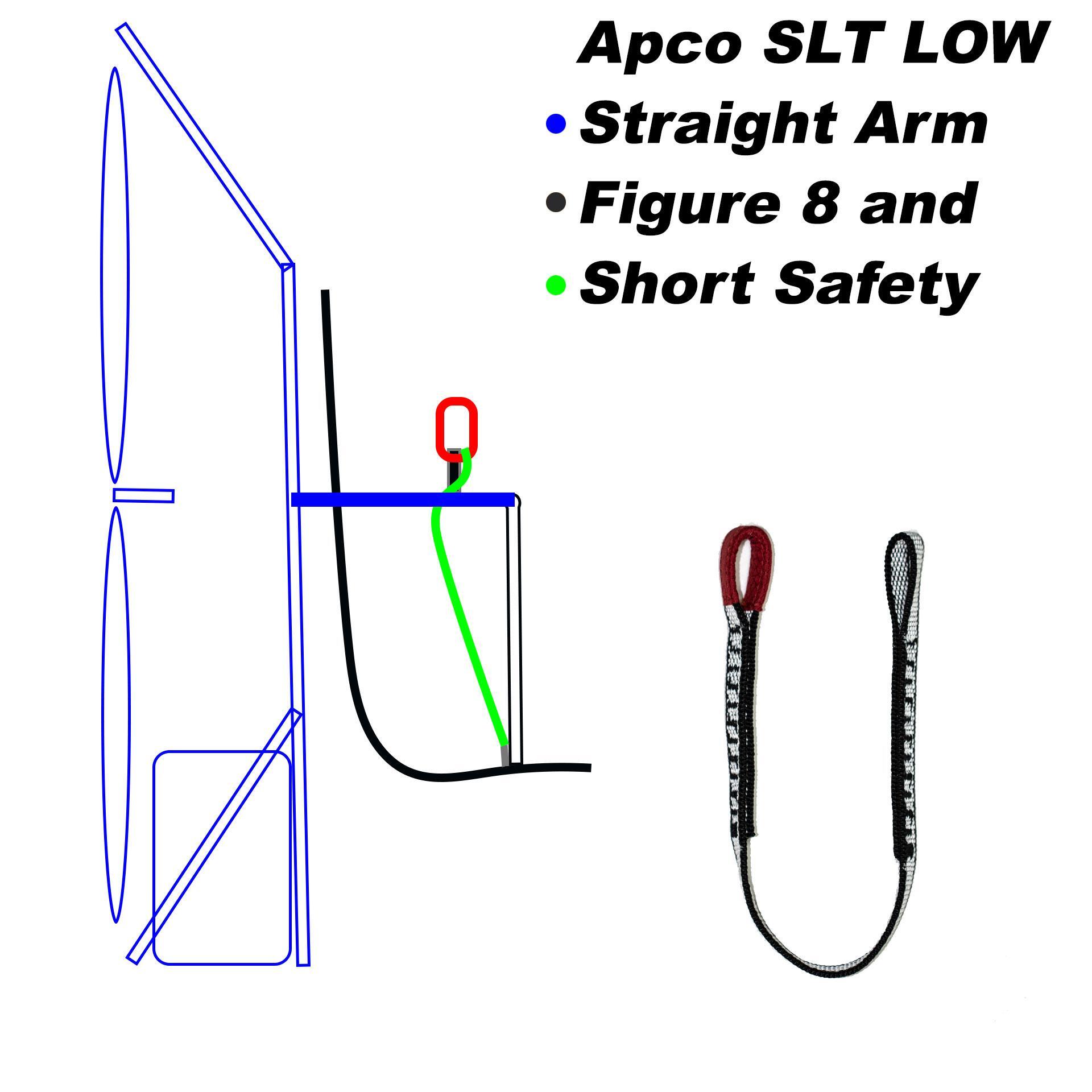Sicherheitsschlaufe Kurz 35cm - 12mm Dyneema für normale Aufhängung - Ansicht 2