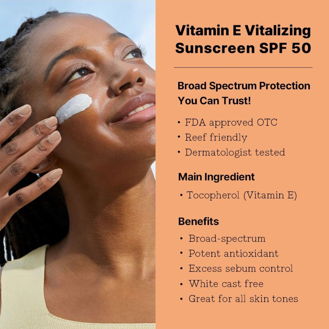 COSRX Vitamin E Vitalizing Sunscreen Skinsider UK