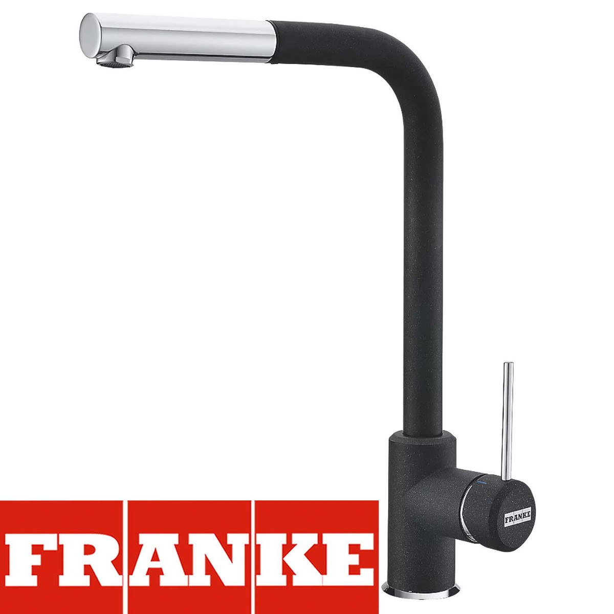 Bristan Melba Chrome & Black Kitchen Sink Mixer Tap, MLB SNK BLK - View #8