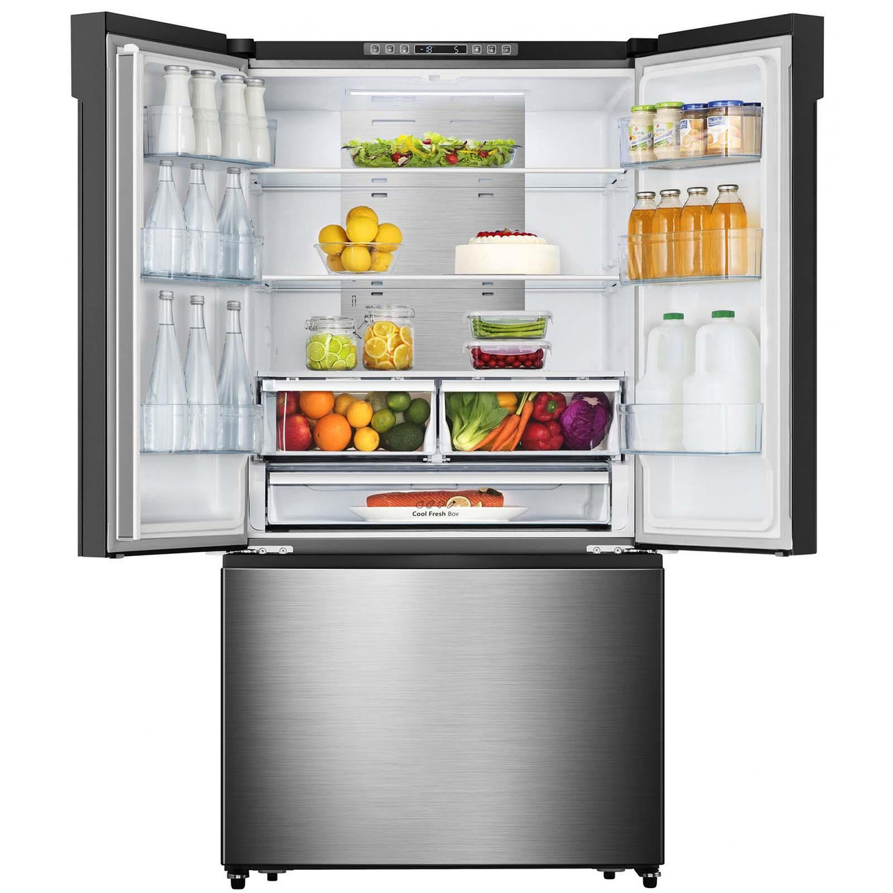 Hisense Rf750n4isf 520l American No Frost Fridge Freezer With Water Dispenser 3597