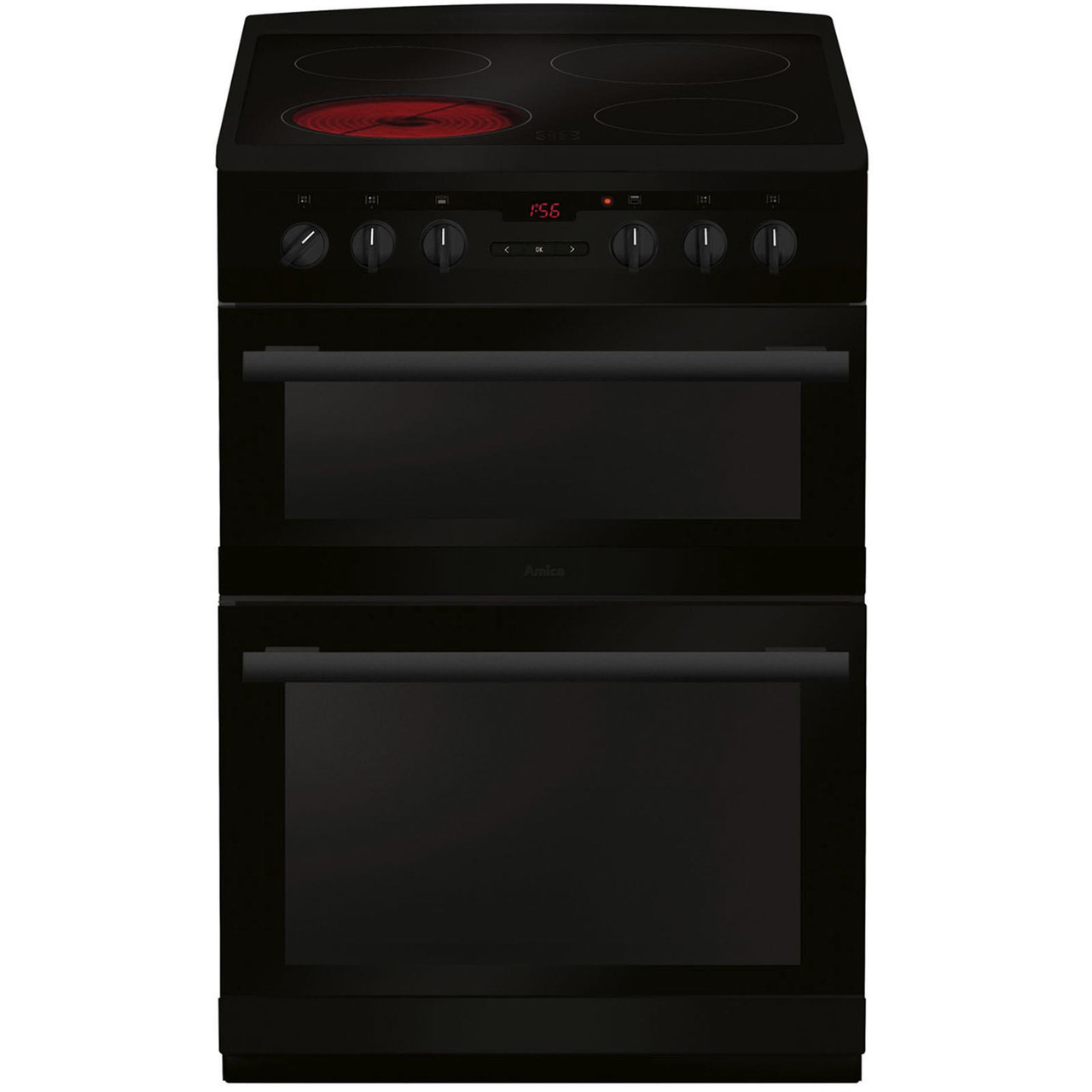 Double oven 2025 with ceramic hob