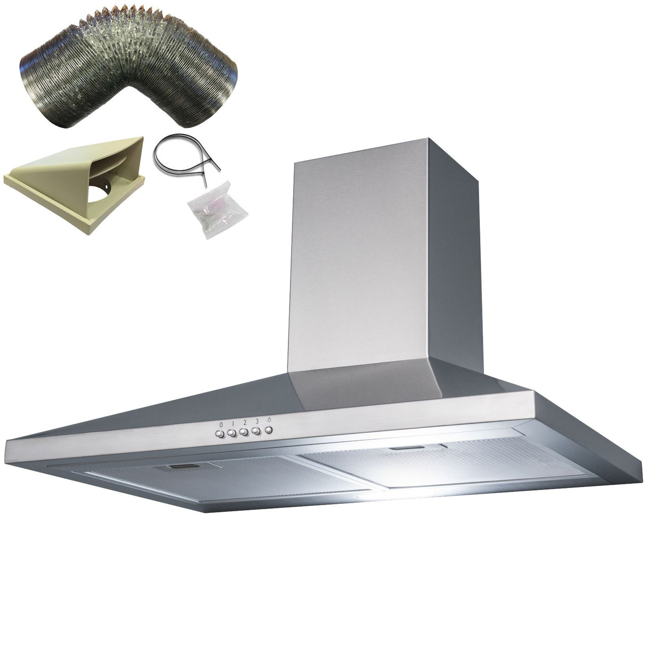 how do you clean stainless steel cooker hood