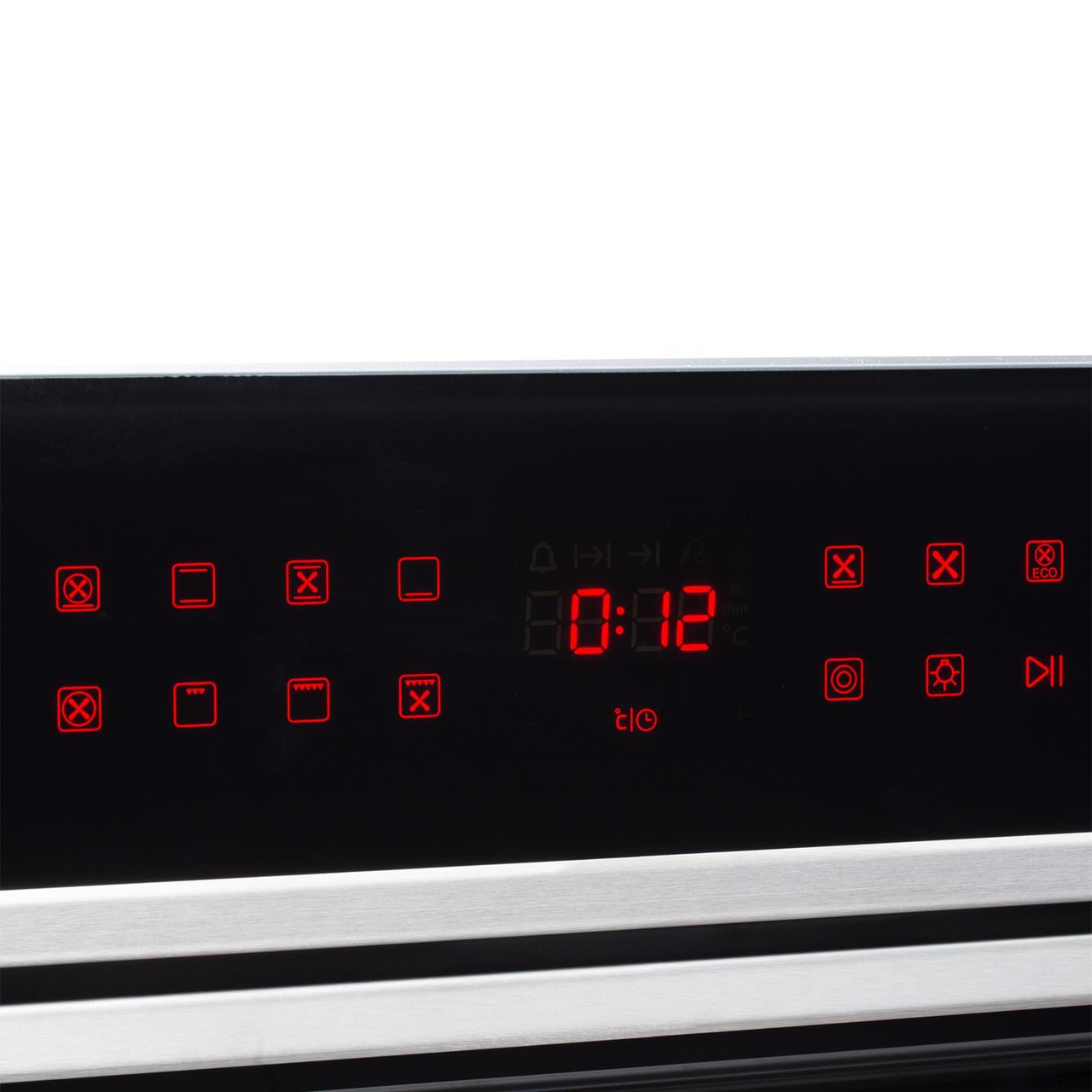 SIA BISO11SS 60cm Black Single Electric True Fan Oven & 4 Burner Gas