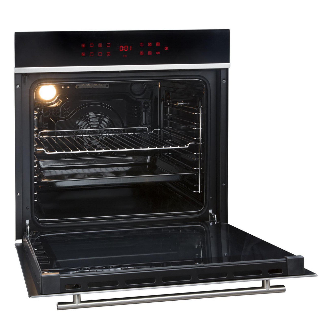 SIA BISO12PSS 60cm Single Electric Pyrolytic Oven & 4 Burner Gas On