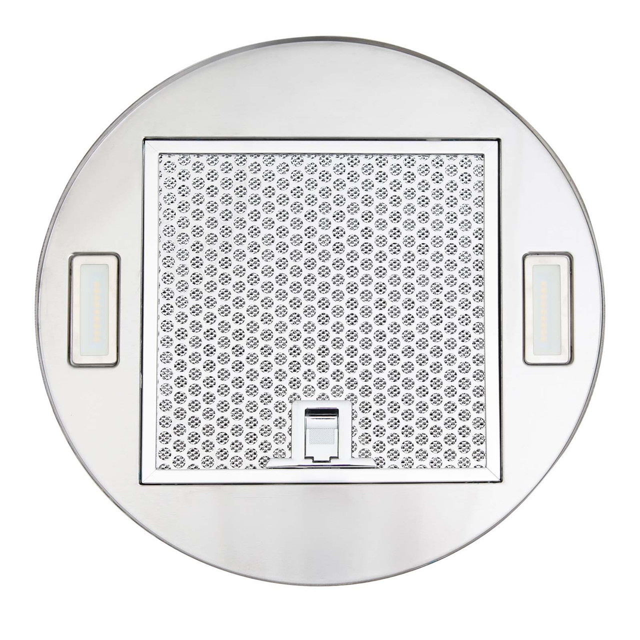 35cm Cylinder Island Cooker Hood Extractor Fan In Stainless Steel - SIA ...