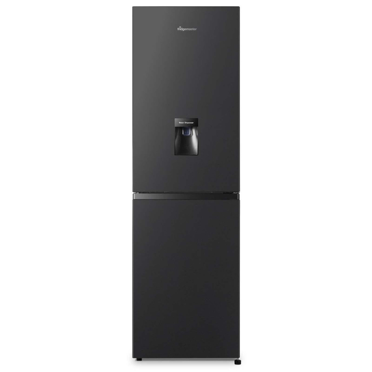 Tall Black Fridge Freezer With Water Dispenser 252L Fridgemaster