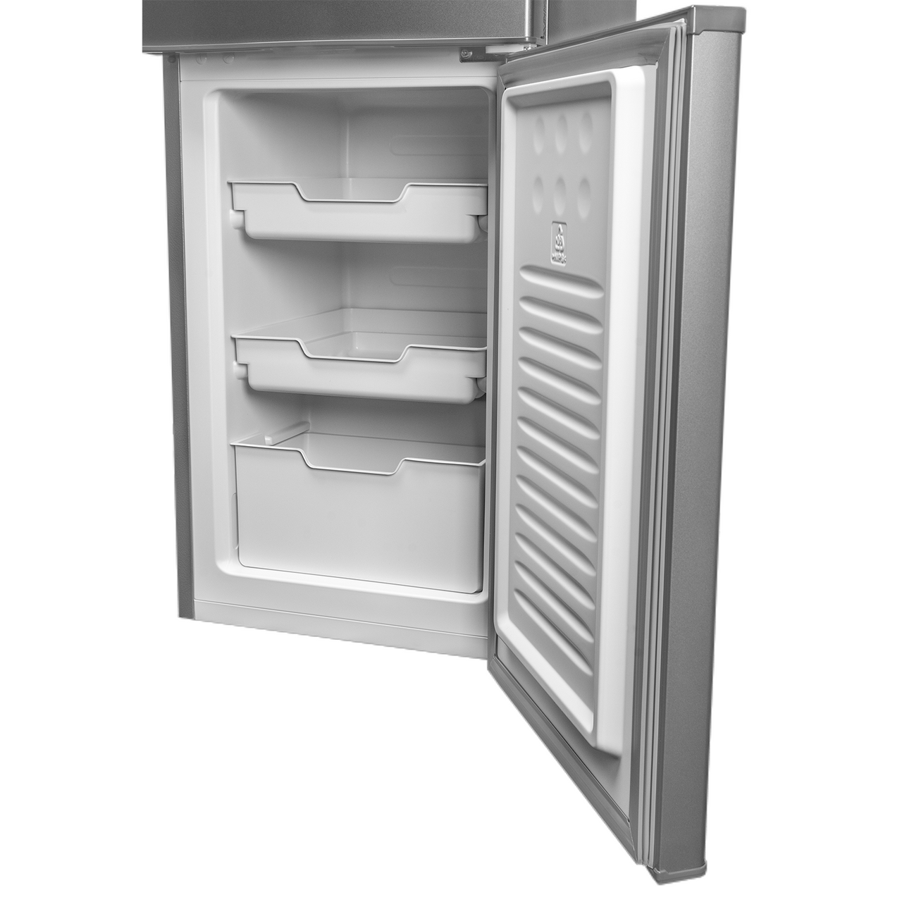 SIA Freestanding white combi fridge freezer 182L capacity, 3