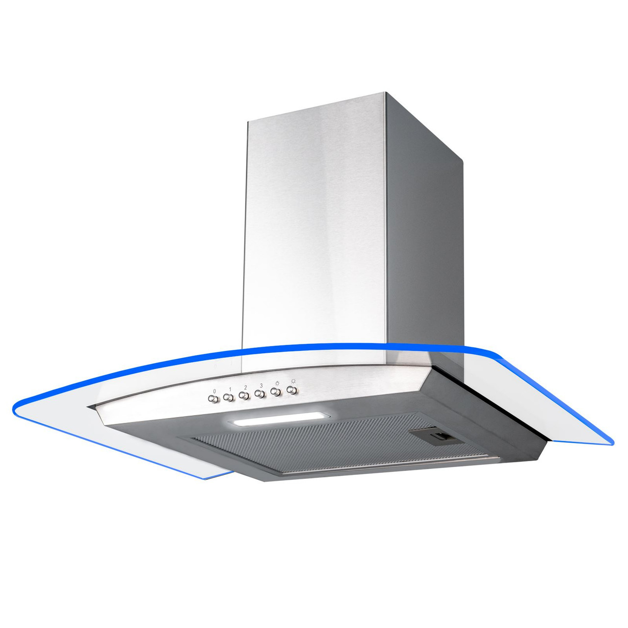 best curved glass cooker hood