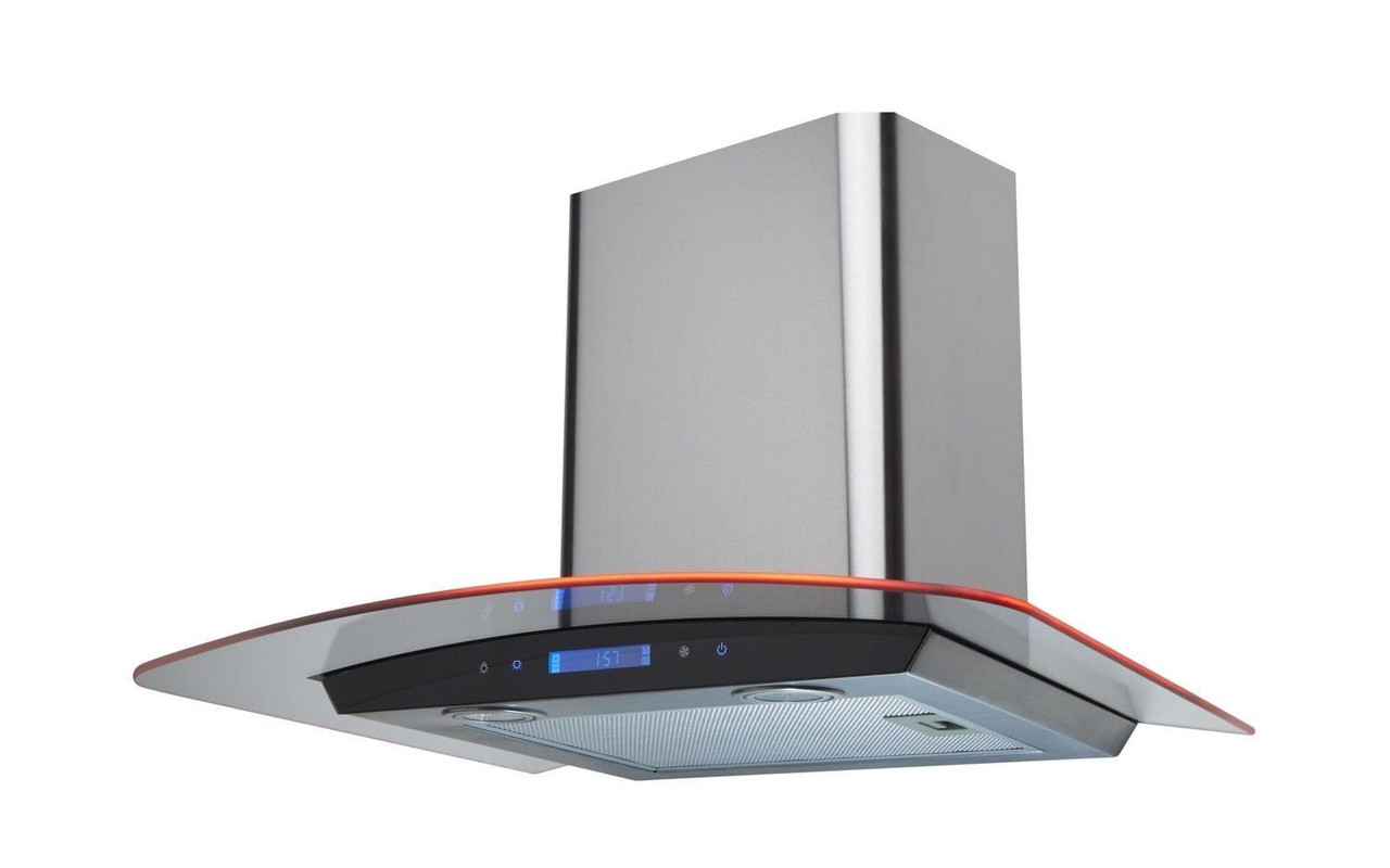 best curved glass cooker hood